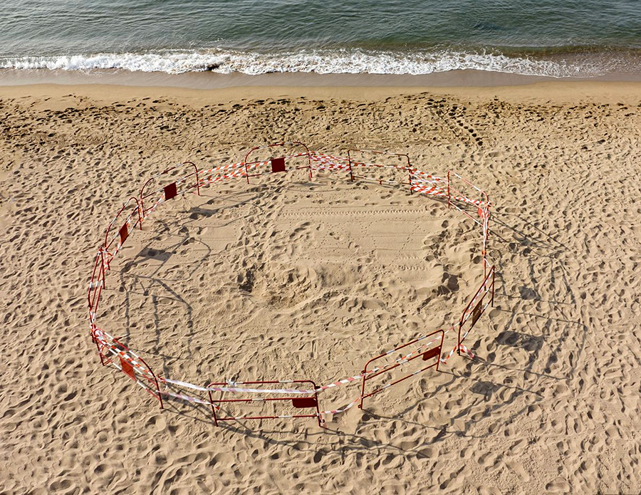 Une tortue marine est venue pondre à Fréjus-Plage vers 3 h 30 dans la nuit du samedi 22 au dimanche 23 juillet.